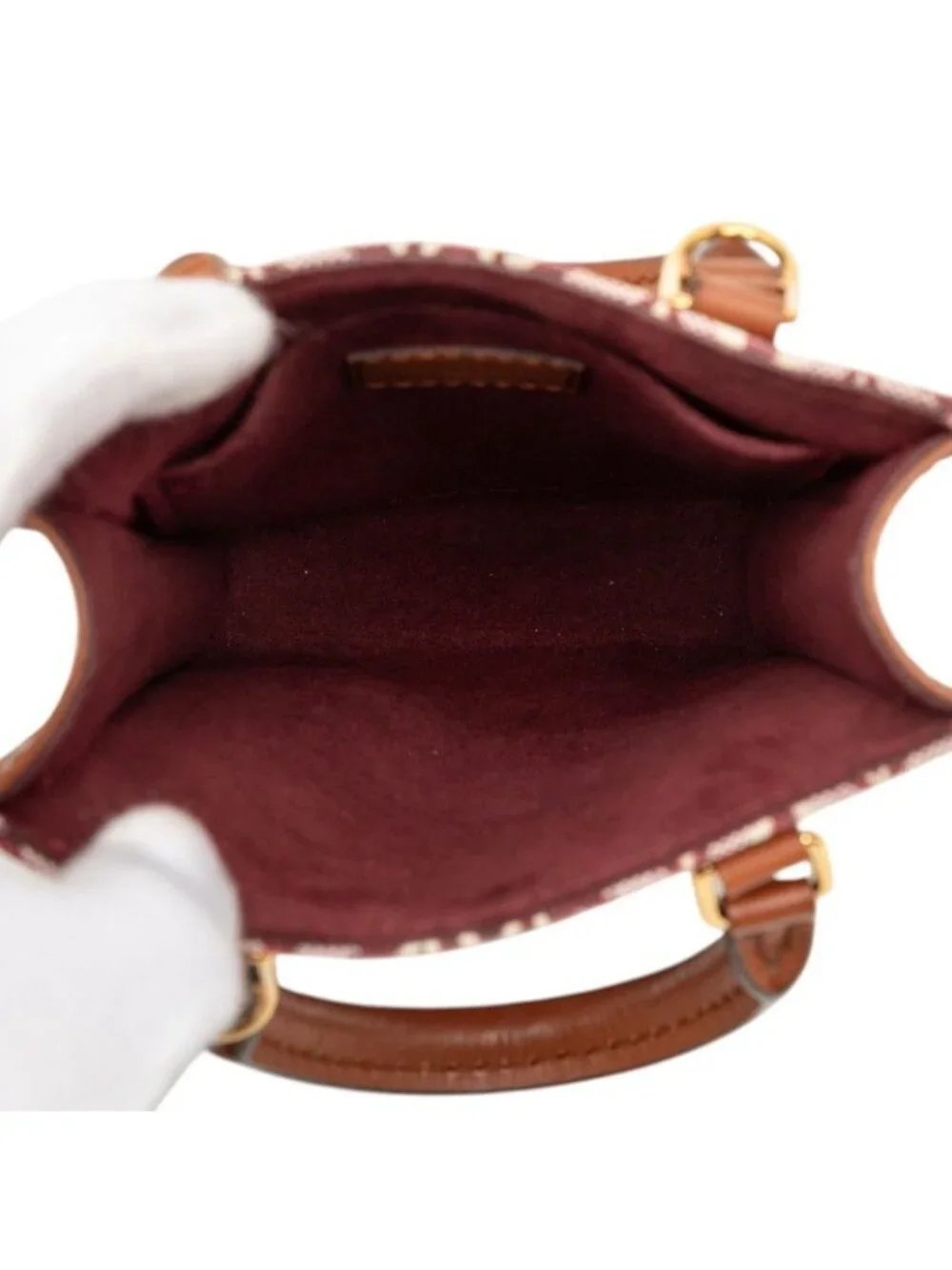 Louis Vuitton Monogram Jacquard Petite Sac Plat 2-Way Shoulder Bag Wine